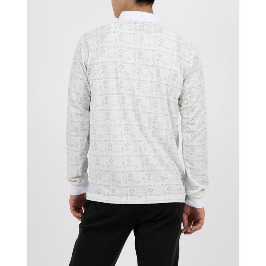Munsingwear 公式 マンシングウェア 総柄プリント長袖ポロシャツ