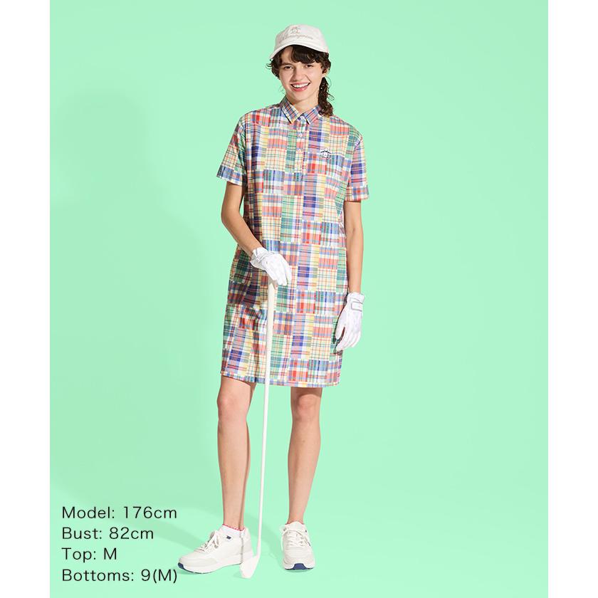 Munsingwear 公式 マンシングウェア 半袖ワンピース マドラス