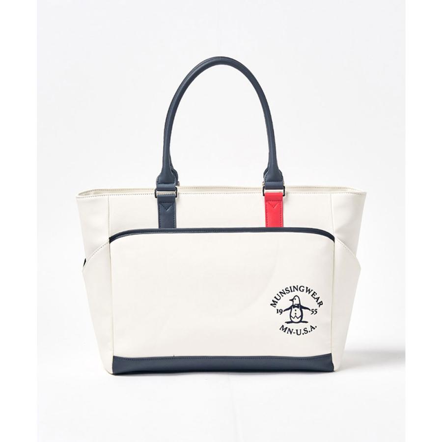Munsingwear 公式 マンシングウェア 合皮素材トートバッグ