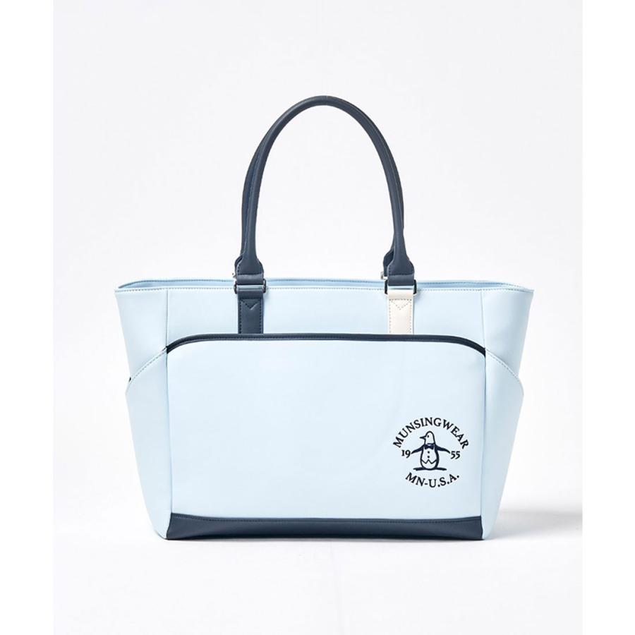 Munsingwear 公式 マンシングウェア 合皮素材トートバッグ