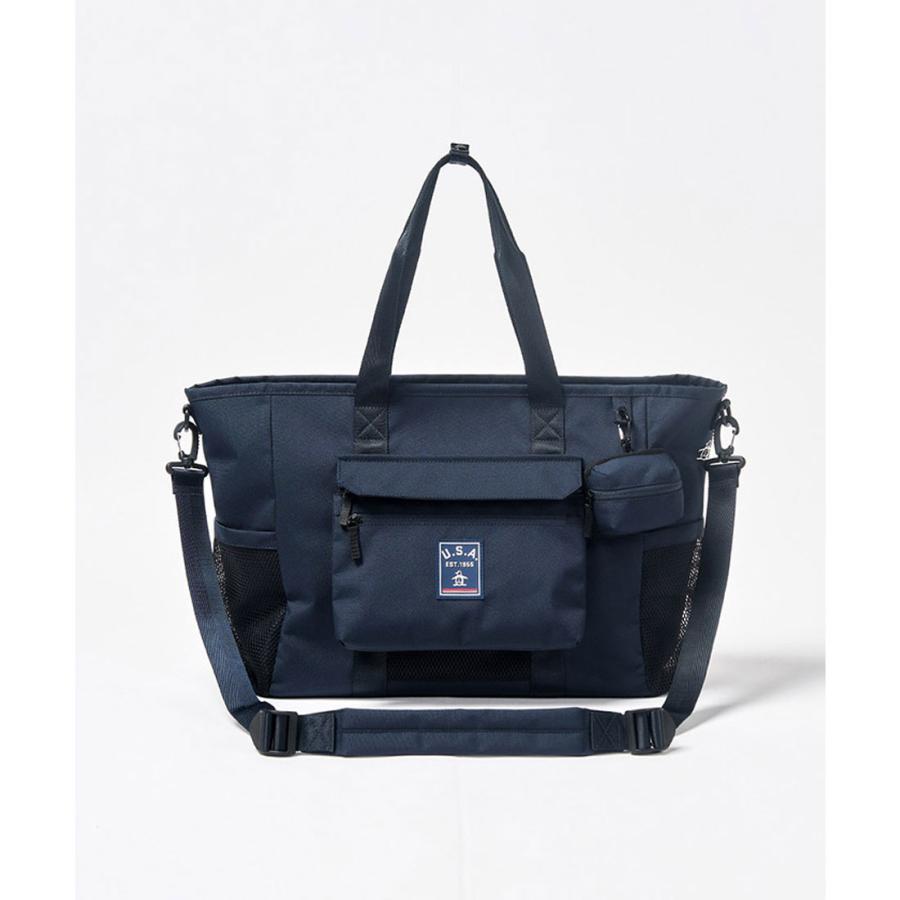 Munsingwear トートバッグ ダークブルー Munsingwear トートバッグ ダークブルー