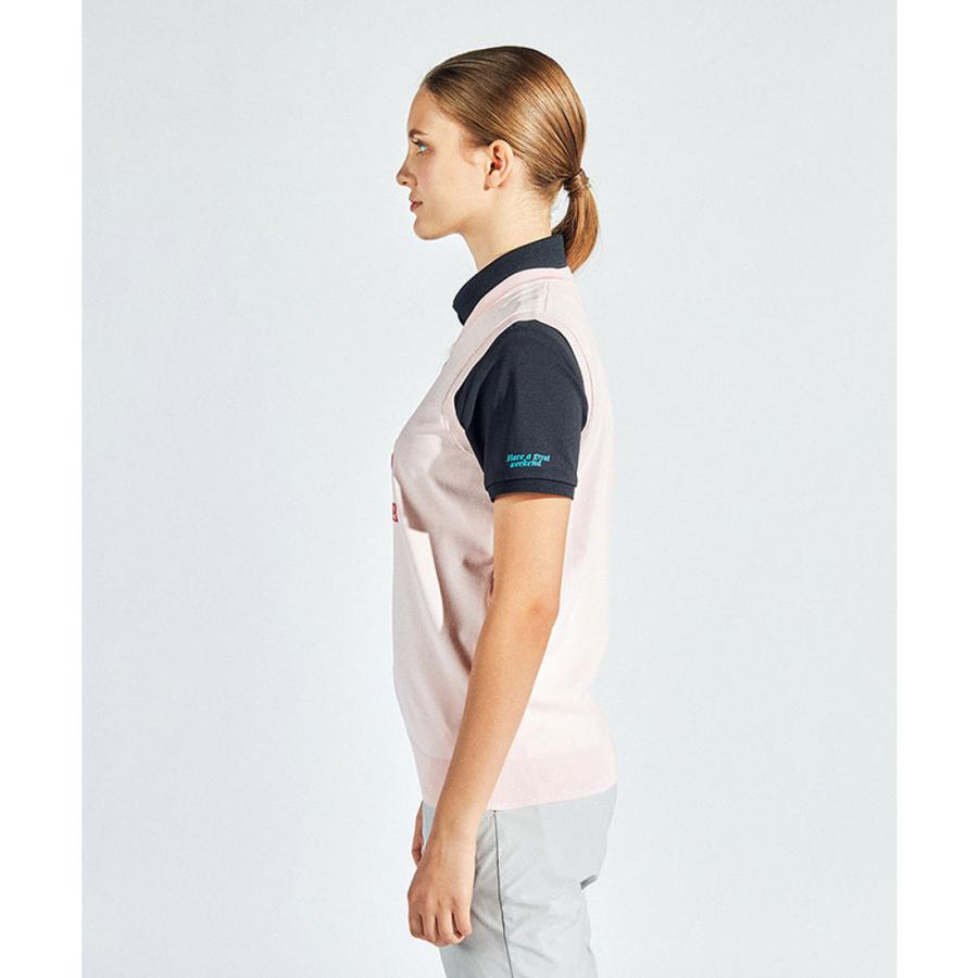 Munsingwear（マンシングウェア） 公式 ロゴ柄インターシャ Vネック