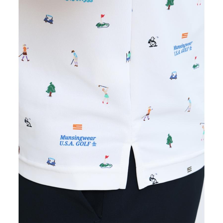 Munsingwear（マンシングウェア） 公式 飛びプリント半袖ポロシャツ