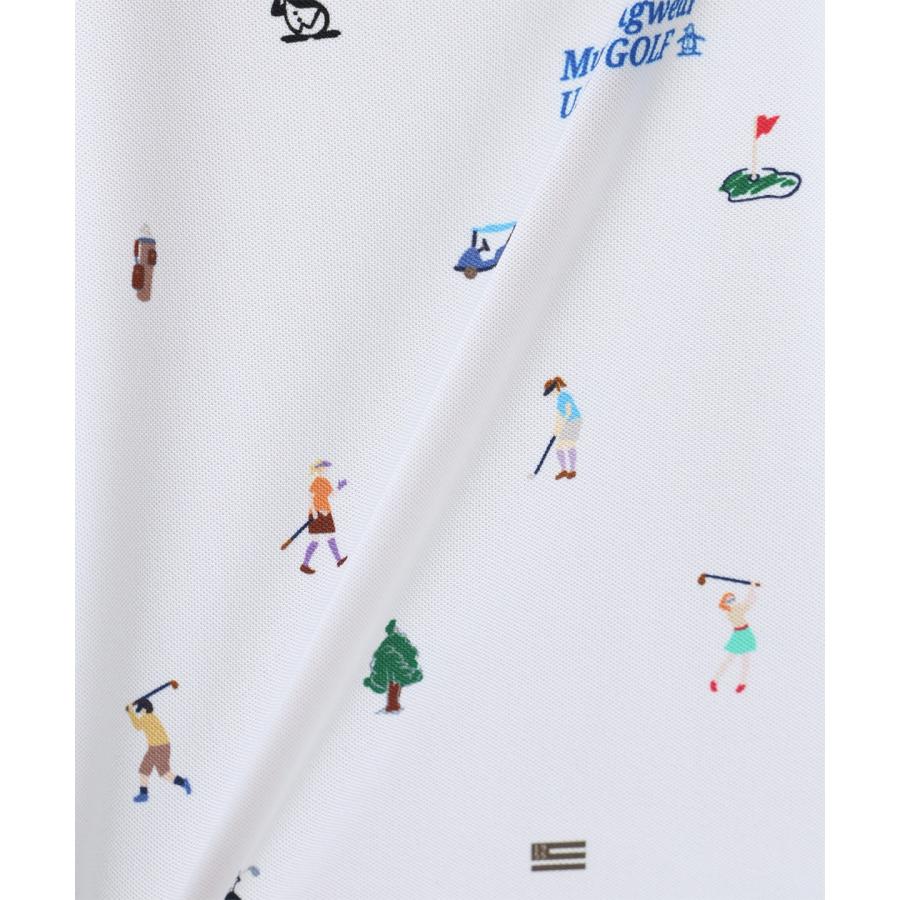 Munsingwear（マンシングウェア） 公式 飛びプリント半袖ポロシャツ