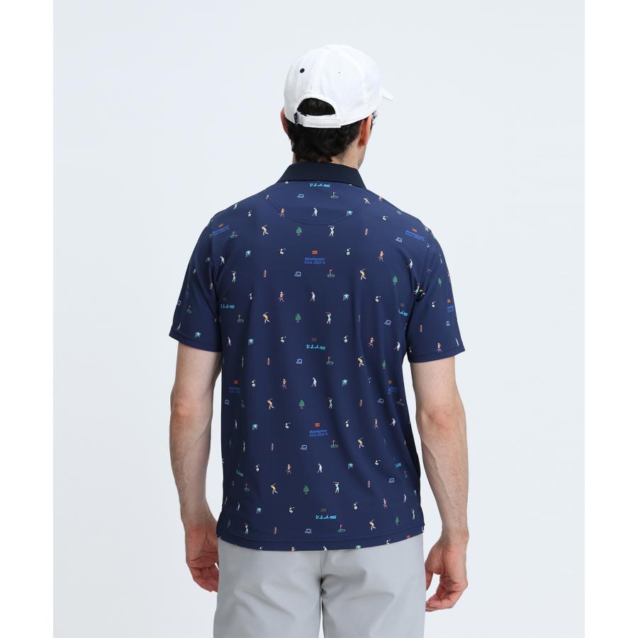 Munsingwear（マンシングウェア） 公式 飛びプリント半袖ポロシャツ