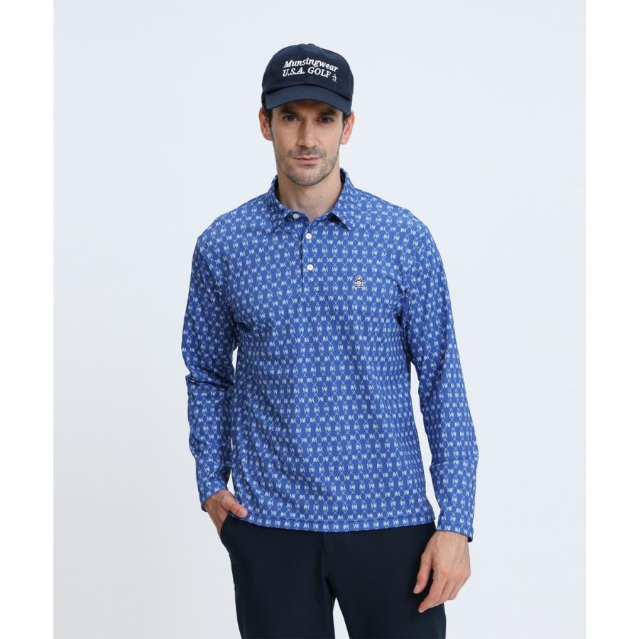 Munsingwear（マンシングウェア） 公式 モノグラム総柄プリント長袖