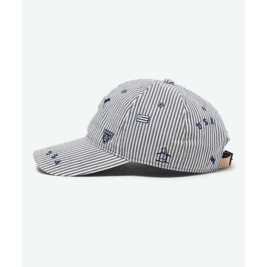 Munsingwear（マンシングウェア） 公式 飛び柄キャップ シアサッカー