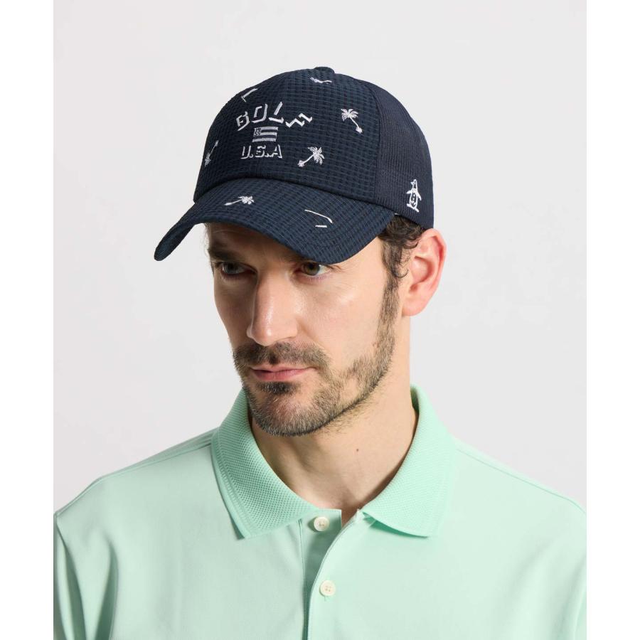 【新品タグ付】ヒステリックミニ 2WAYオール 帽子 汗取りパッド 60-70 Munsingwear（マンシングウェア） 公式 クーリング飛び柄キャップ 通気