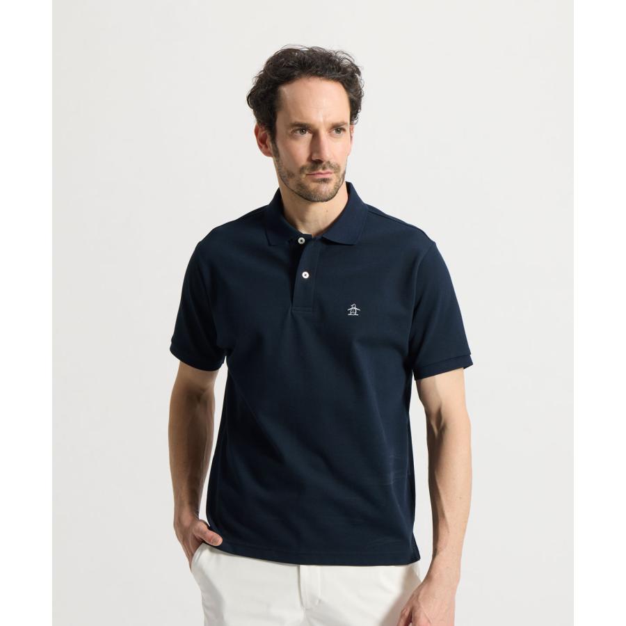 ゴルフ マンシングウェア 10 YEARS POLO 半袖 ポロシャツ ネイビー XL