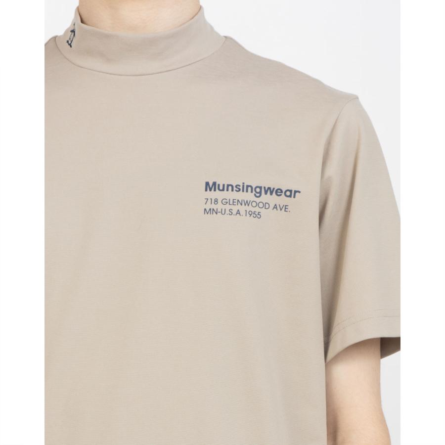 Munsingwear（マンシングウェア） 公式 モックネック半袖シャツ 男性