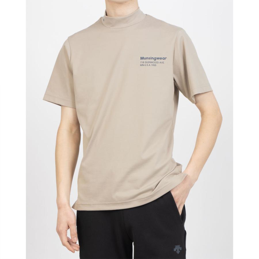 Munsingwear（マンシングウェア） 公式 モックネック半袖シャツ 男性