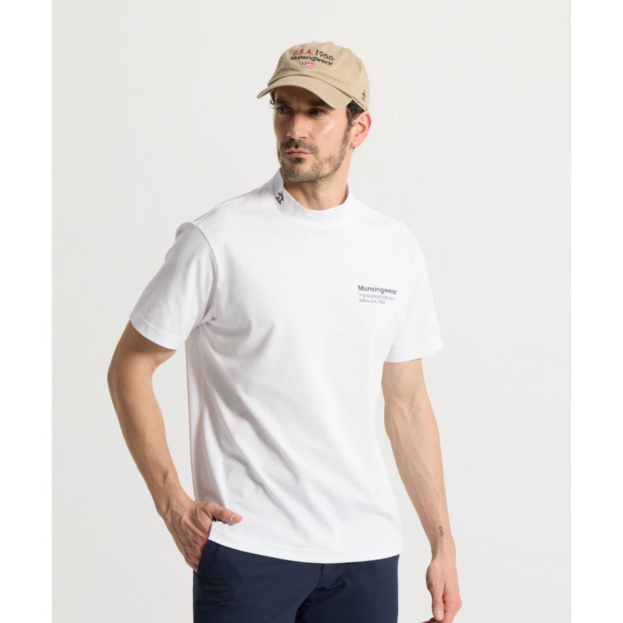 Munsingwear（マンシングウェア） 公式 モックネック半袖シャツ 男性