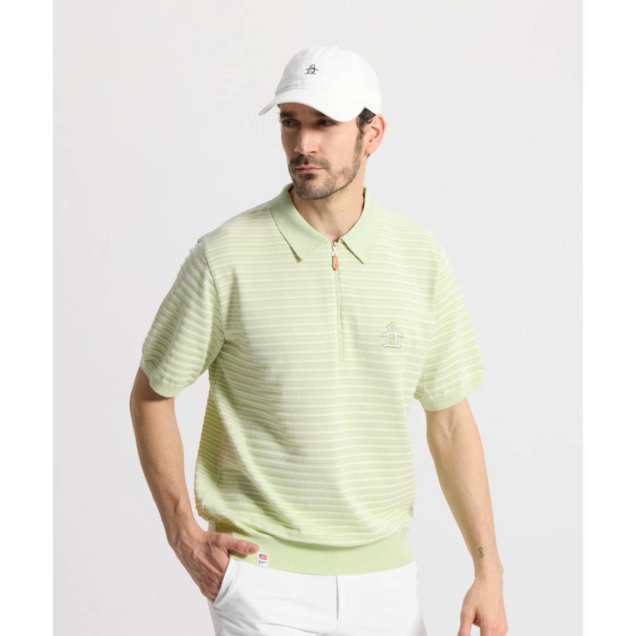 Munsingwear（マンシングウェア） 公式 細線ボーダー半袖ニット