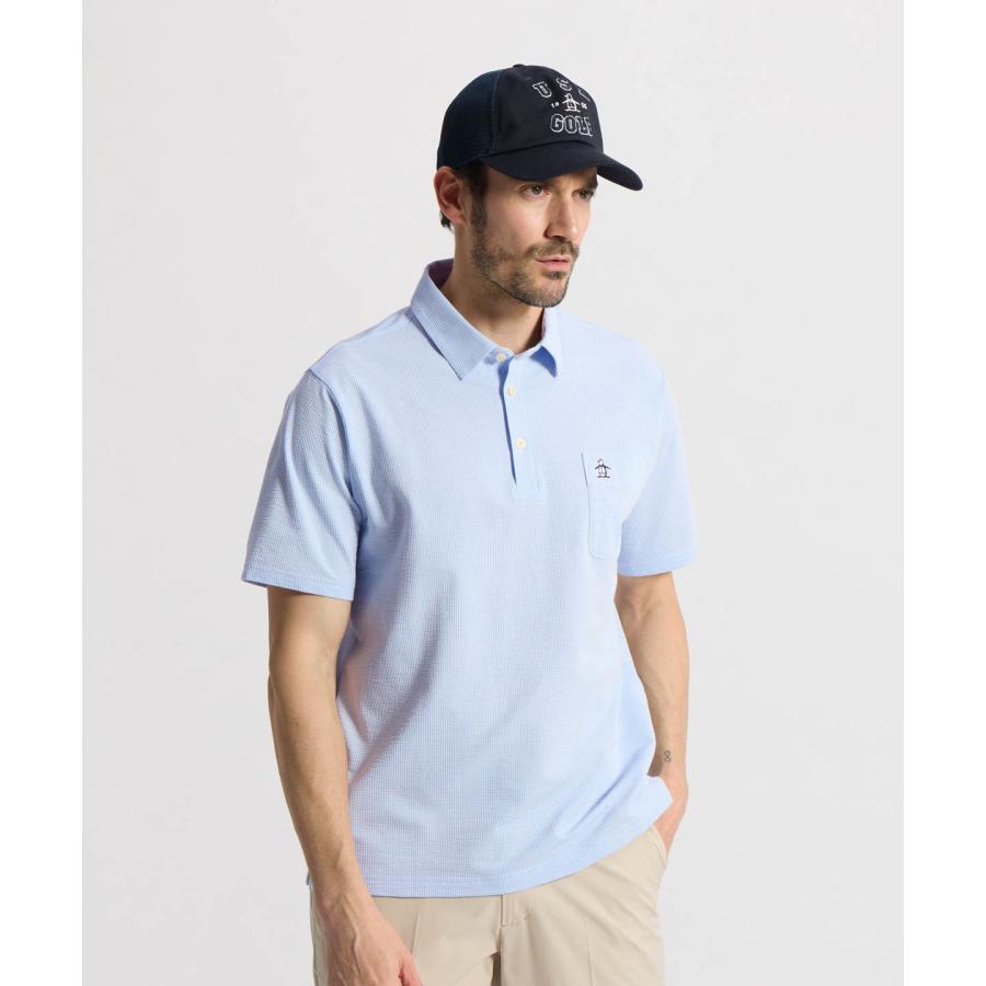 Munsingwear（マンシングウェア） 公式 シアサッカーストライプ台襟