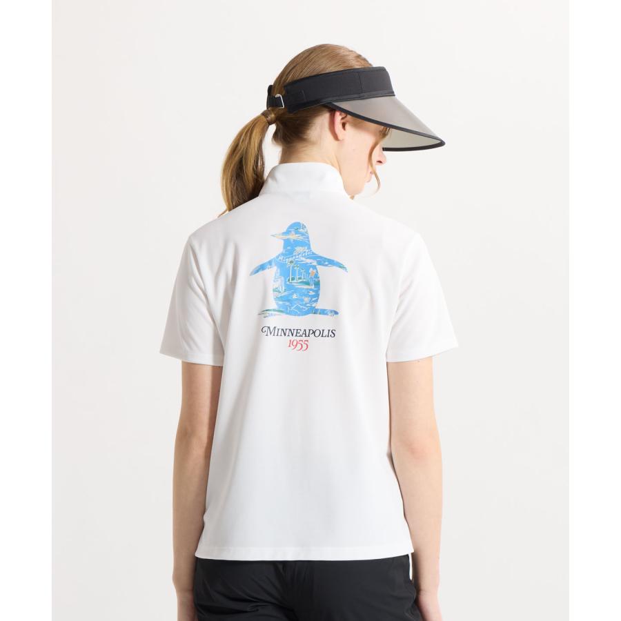 Munsingwear（マンシングウェア） 公式 スタンドジップ半袖シャツ
