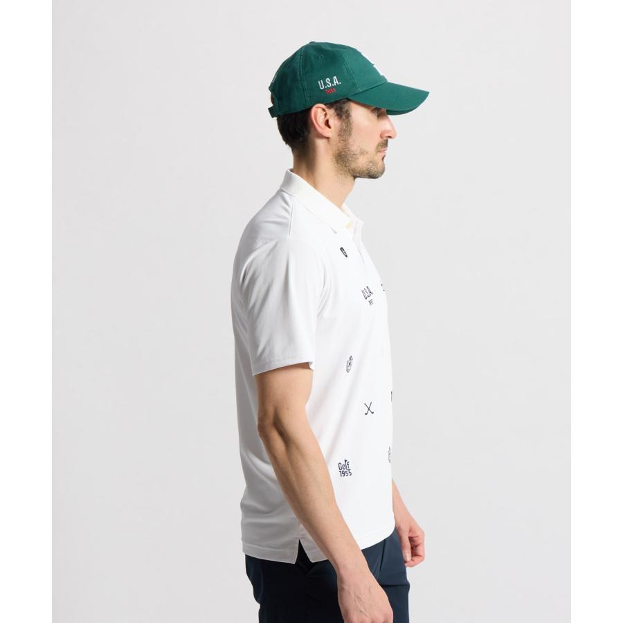 Munsingwear（マンシングウェア） 公式 Sunscreen NIR 飛び刺繍半袖