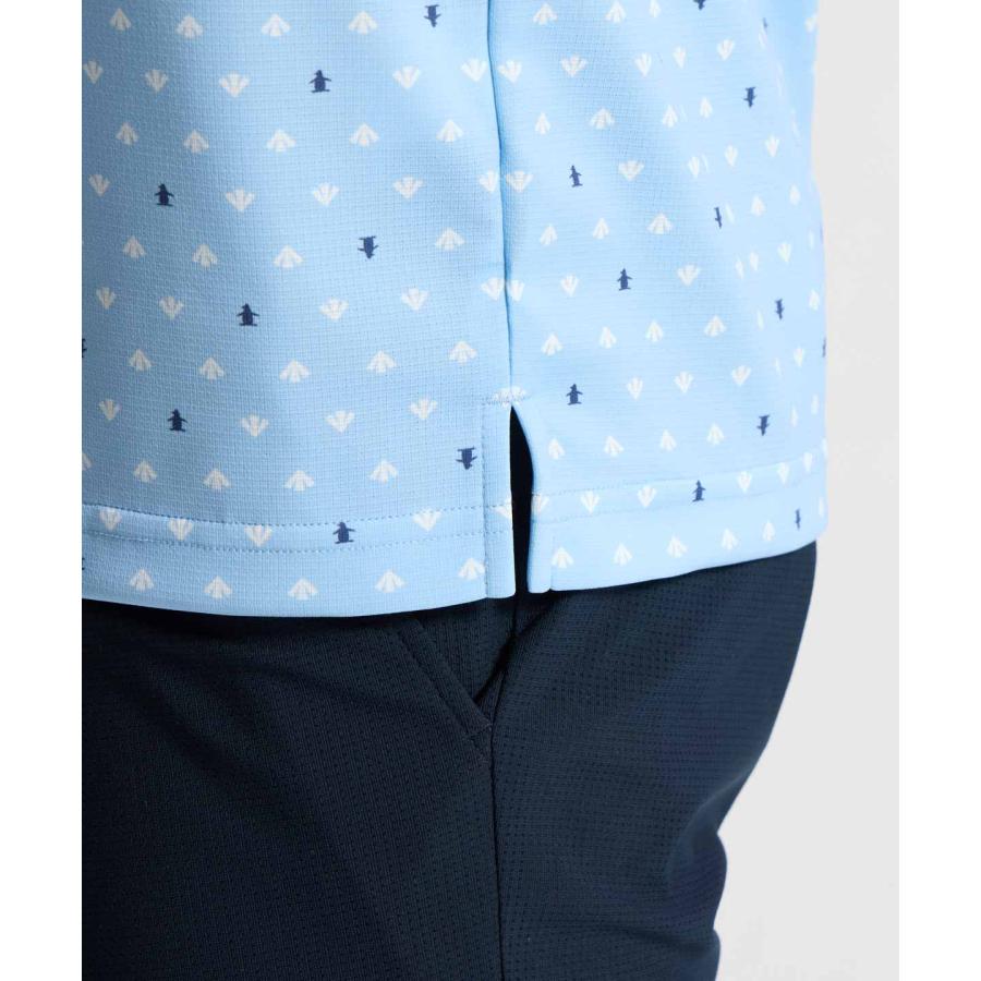Munsingwear（マンシングウェア） 公式 高通気総柄プリント台襟付き