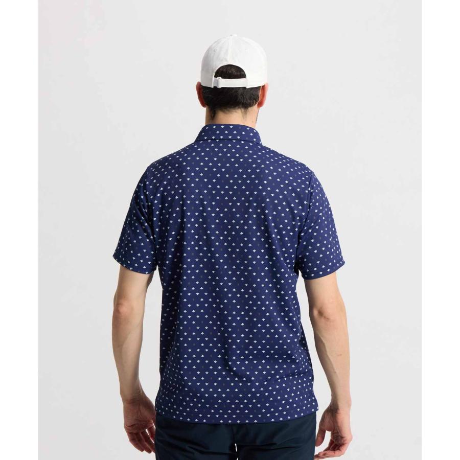 Munsingwear（マンシングウェア） 公式 高通気総柄プリント台襟付き