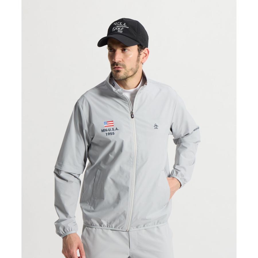 269マンシングウェア長袖ジャンパーブルゾングレー系Lサイズ 撥水ストレッチ上着 Munsingwear（マンシングウェア） 公式 はっ水ストレッチブルゾン 袖