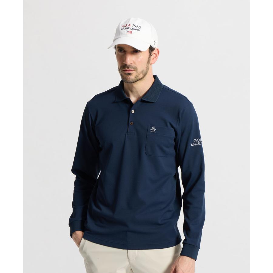 Munsingwear（マンシングウェア） 公式 サイドメッシュ長袖ポロシャツ