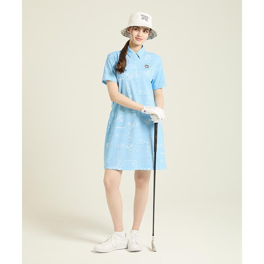 ほぼ未使用✨マンシングウェア 半袖 ワンピースレディース L ゴルフウェア 美品 Munsingwear（マンシングウェア） 公式 MUNSINGWEAR Sunscreen NIR 高