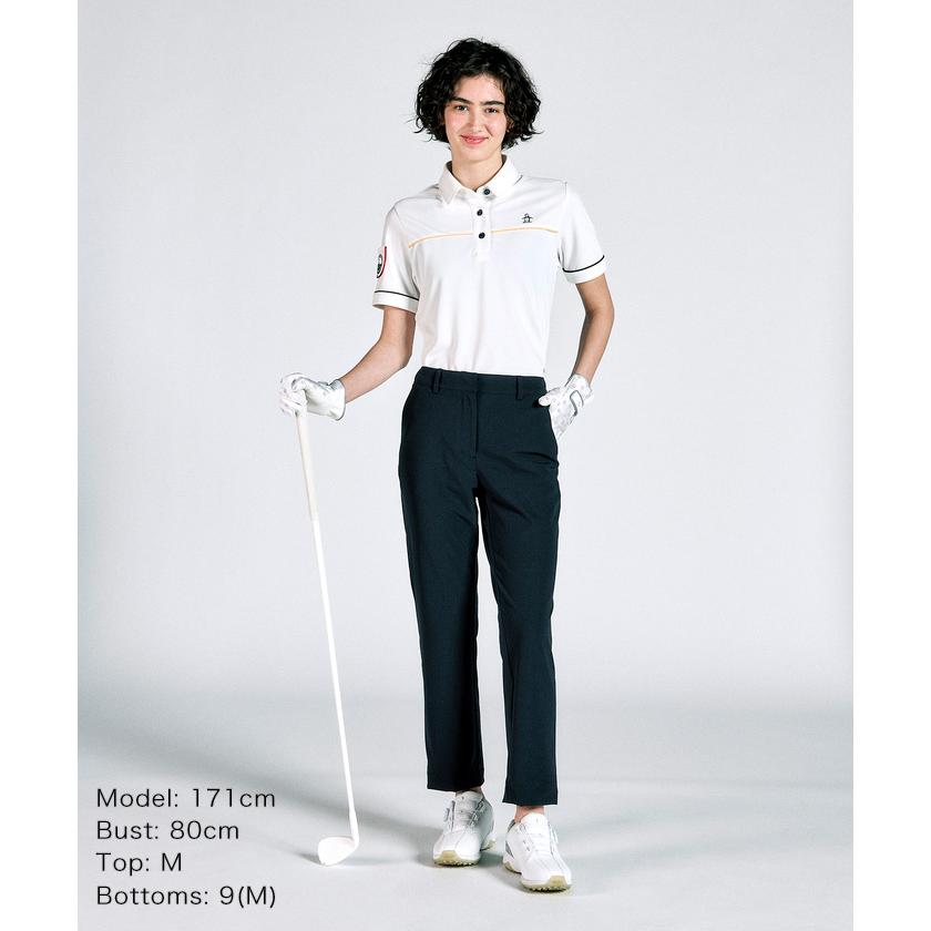  GOLF ストレッチロングパンツ ロゴ刺繍 白 M 楽天市場】アウトレット!!ガッチャゴルフ ロゴ刺繍 千鳥