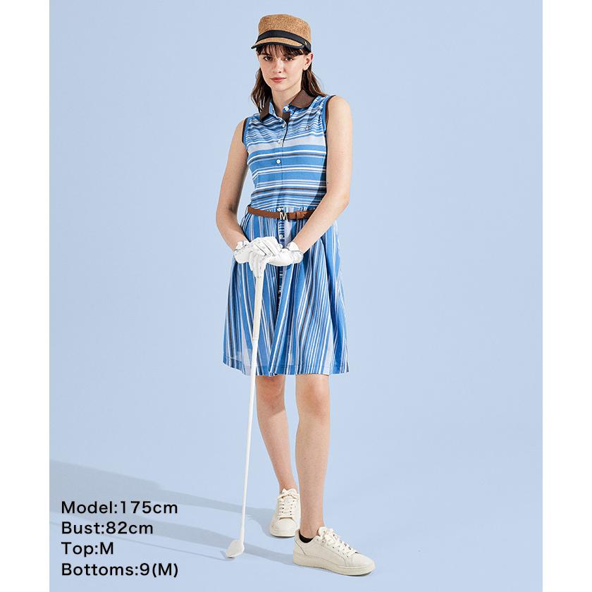 Munsingwear セール 公式 マンシングウェア 麻混ボーダー Munsingwear セール 公式 マンシングウェア 麻混ボーダー