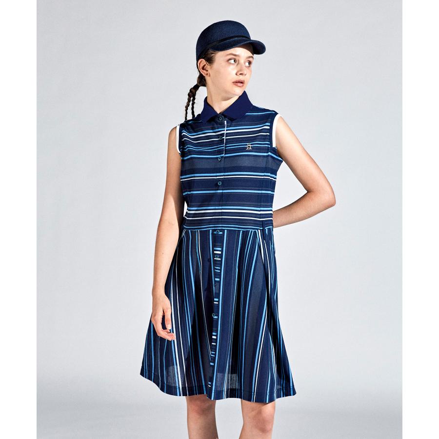Munsingwear セール 公式 マンシングウェア 麻混ボーダー Munsingwear セール 公式 マンシングウェア 麻混ボーダー