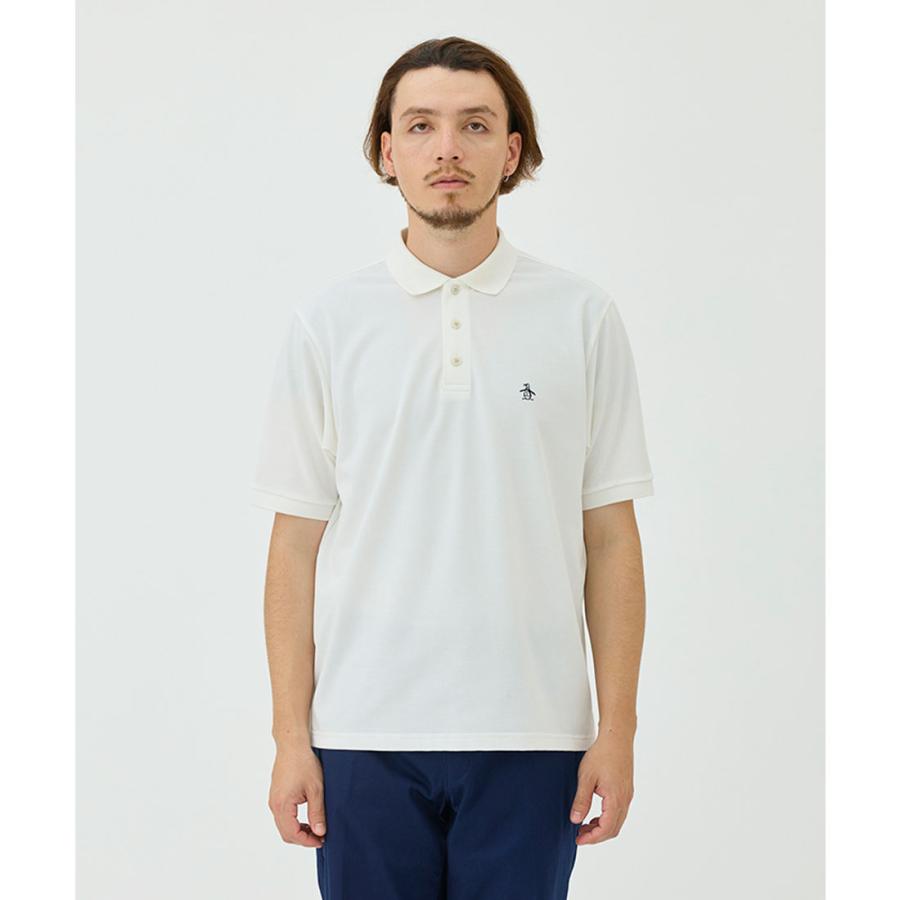 新品　BRIEFING ホワイト ポロシャツ Mサイズ Printstar ポロシャツ メンズ 大きいサイズ 半袖 無地 厚手