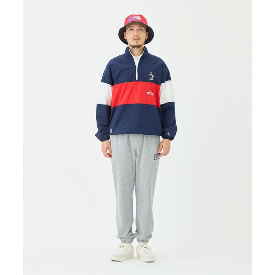 未使用 マンシングウェア◆アノラック ハーフジップ パーカー◆レッド Mサイズ A BATHING APE アベイシングエイプ ハーフジップフーディ