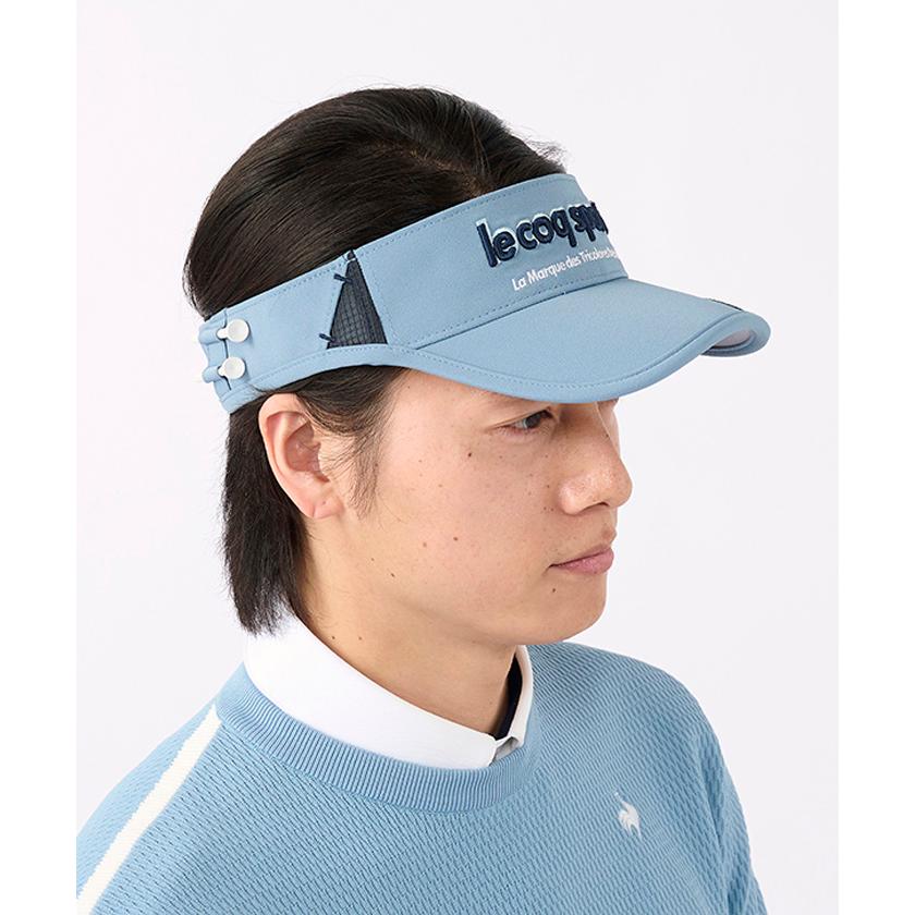 公式 ルコックスポルティフ ゴルフ 帽子 バイザー サンバイザー アクセサリー 小物 メンズ QGBWJC50 23FW｜descente-store｜05