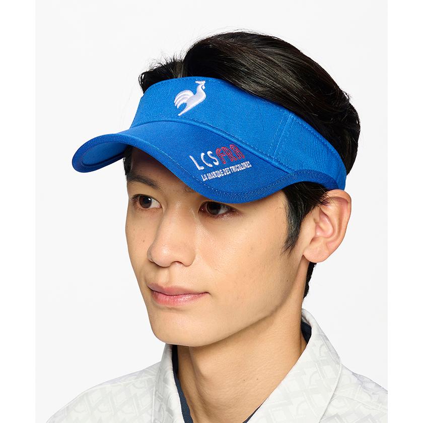 公式 ルコックスポルティフ ゴルフ イヤーカーブサンバイザー メンズ UVカット 帽子 アクセサリー 小物 QGBXJC50 24SS｜descente-store｜02