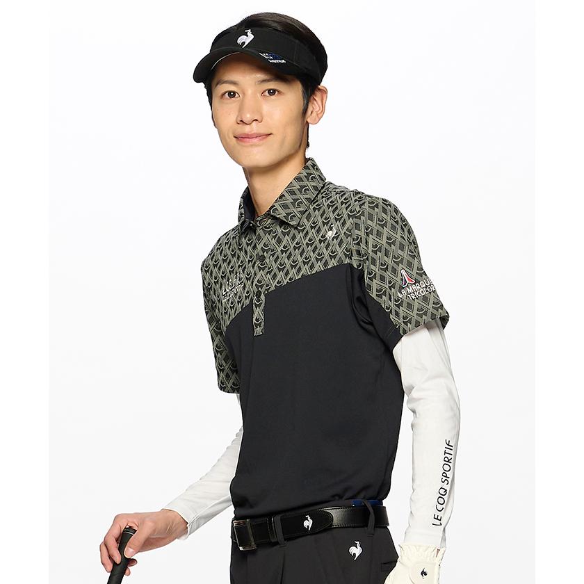ルコック ゴルフ 吸水速乾 半袖 ボタンダウン ポロシャツ メンズ L ゴルフ le coq sportif GOLF セール 公式 ルコックスポルティフ ゴルフ