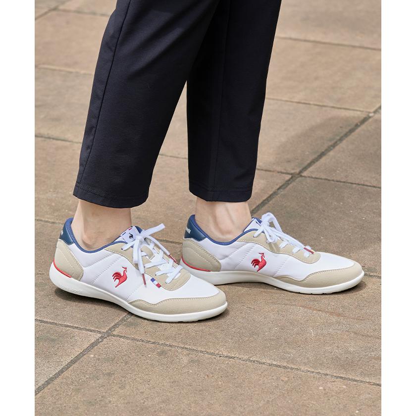 最終値下げ【美品】le coq sportif レインウェア ピンク/ホワイト le coq sportif LA ROLAND LE ホワイト / ピンクシェル