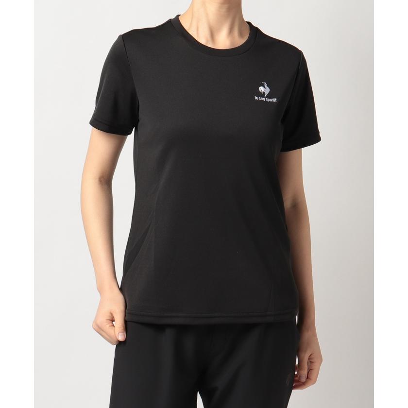 le coq sportif - coco 未使用品 ルコックスポルティフ le coq sportif レディース 半袖シャツ M 黒×白 ブラック×ホワイト ハーフジップ le coq sportif - coco 未使用品 ルコックスポルティフ le coq