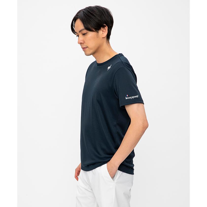 ルコックスポルティフ 公式 メンズ テニスウェア tシャツ ゲームシャツ 半袖 UVカット 暑さ対策 QTMVJA90 :qtmvja90:デサント公式通販  !店 通販 