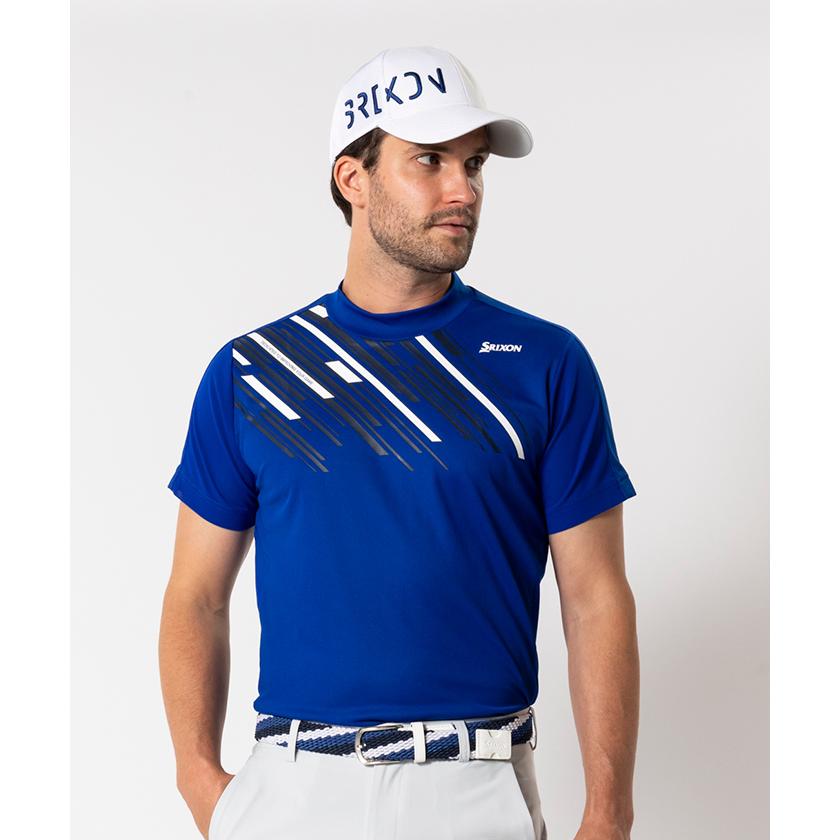 セール SALE 公式 スリクソン 半袖 モックネックシャツ メンズ 吸汗速乾 ゴルフ ウェア 暑さ対策 RGMVJA16｜descente-store｜02
