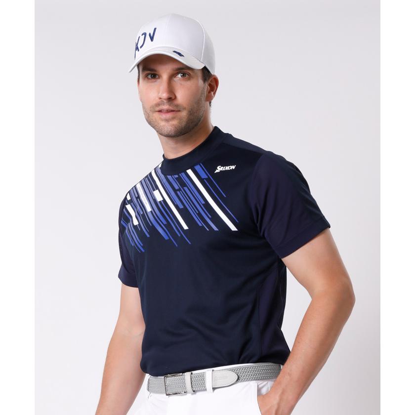 セール SALE 公式 スリクソン 半袖 モックネックシャツ メンズ 吸汗速乾 ゴルフ ウェア 暑さ対策 RGMVJA16｜descente-store｜03