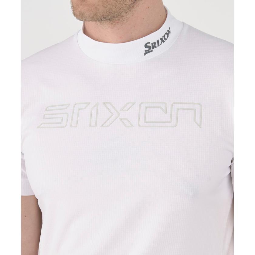 公式 スリクソン シャツ モックネック ウェア メンズ ゴルフ 半袖 サンスクリーン クーリング 遮熱 吸汗 RGMXJA02 24SS｜descente-store｜16