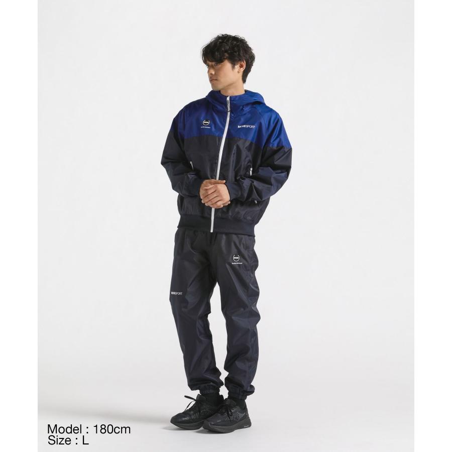 デサントMoveSport ウィンドブレーカー & パンツセット Oサイズ MOVESPORT デサント 裏メッシュ バイカラー ウィンドブレーカー