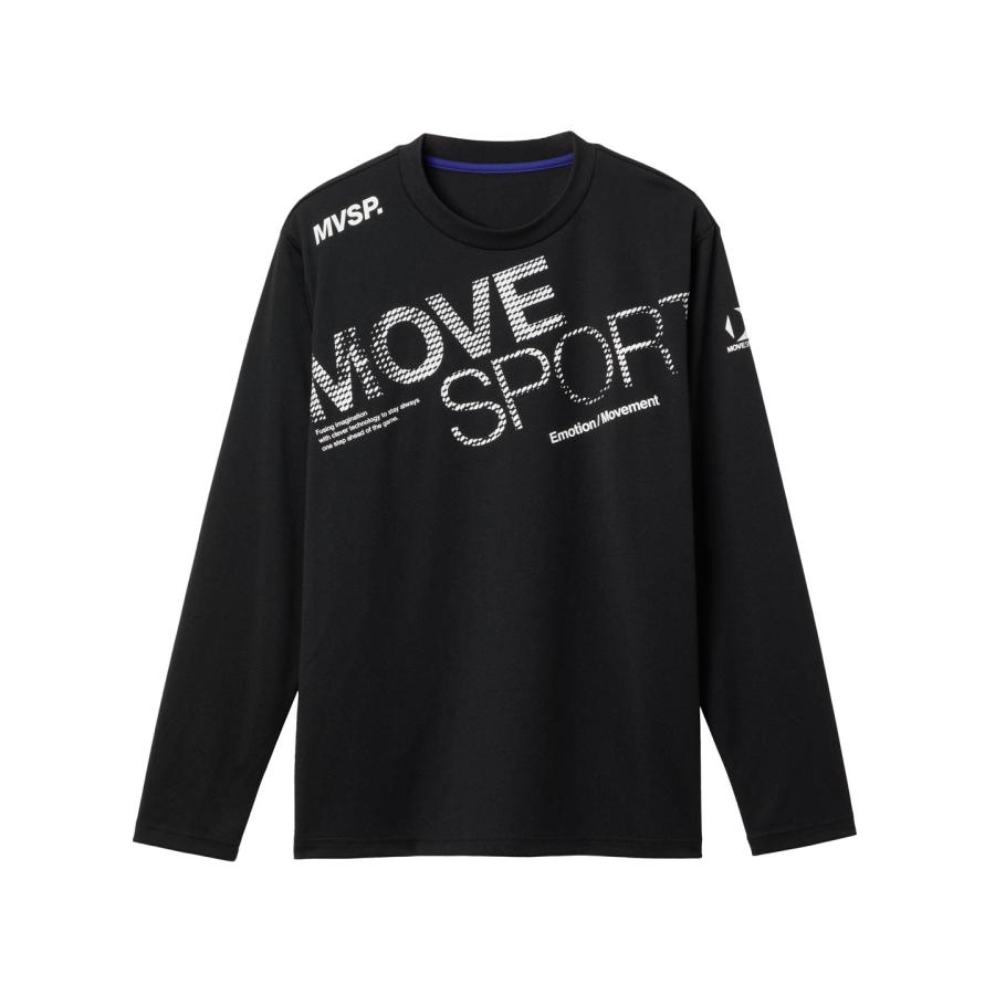 MOVESPORT 公式 ムーブスポーツ ドライメッシュ ビックロゴ 長袖シャツ