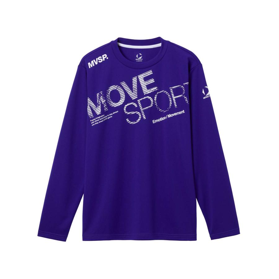 MOVESPORT 公式 ムーブスポーツ ドライメッシュ ビックロゴ 長袖シャツ