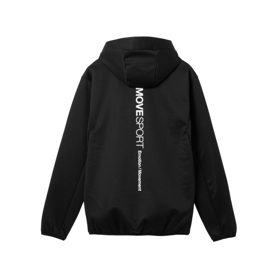 M•U SPORTS　ナイロンジャケット　フード付き　L ほぼ未使用　黒 MOVESPORT 公式 ムーブスポーツ バリアフリースジャケット メンズ はっ
