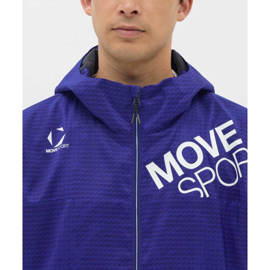 MOVESPORT 公式 ムーブスポーツHEATNAVIブラッシュド 総柄フルジップ