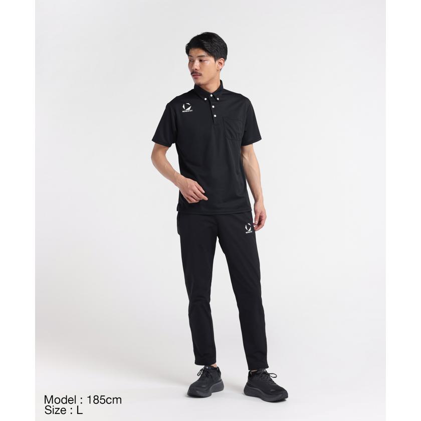 MOVESPORT JAPAN GAMES 国体　ポロシャツ　ブラック×ゴールド MOVESPORT JAPAN GAMES 国体 ポロシャツ ブラック×ゴールド