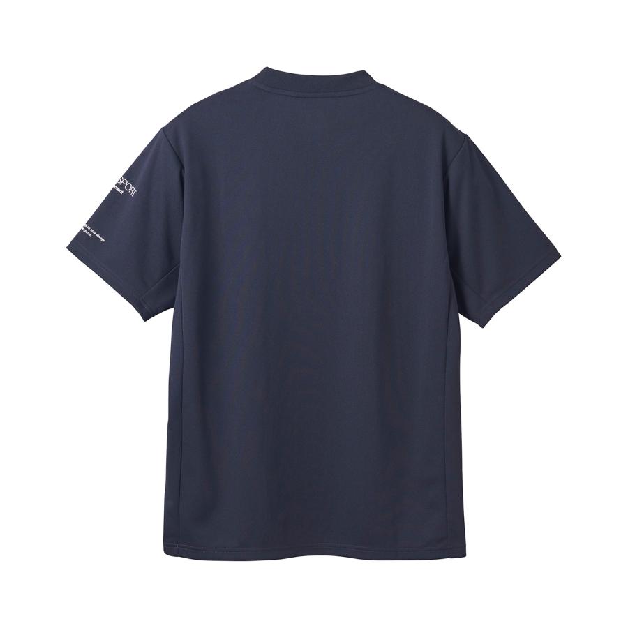 Dime 吸汗速乾 半袖シャツ グレー ARONA Tシャツ DRYストレッチ 吸汗速乾 プリント アスレジャー