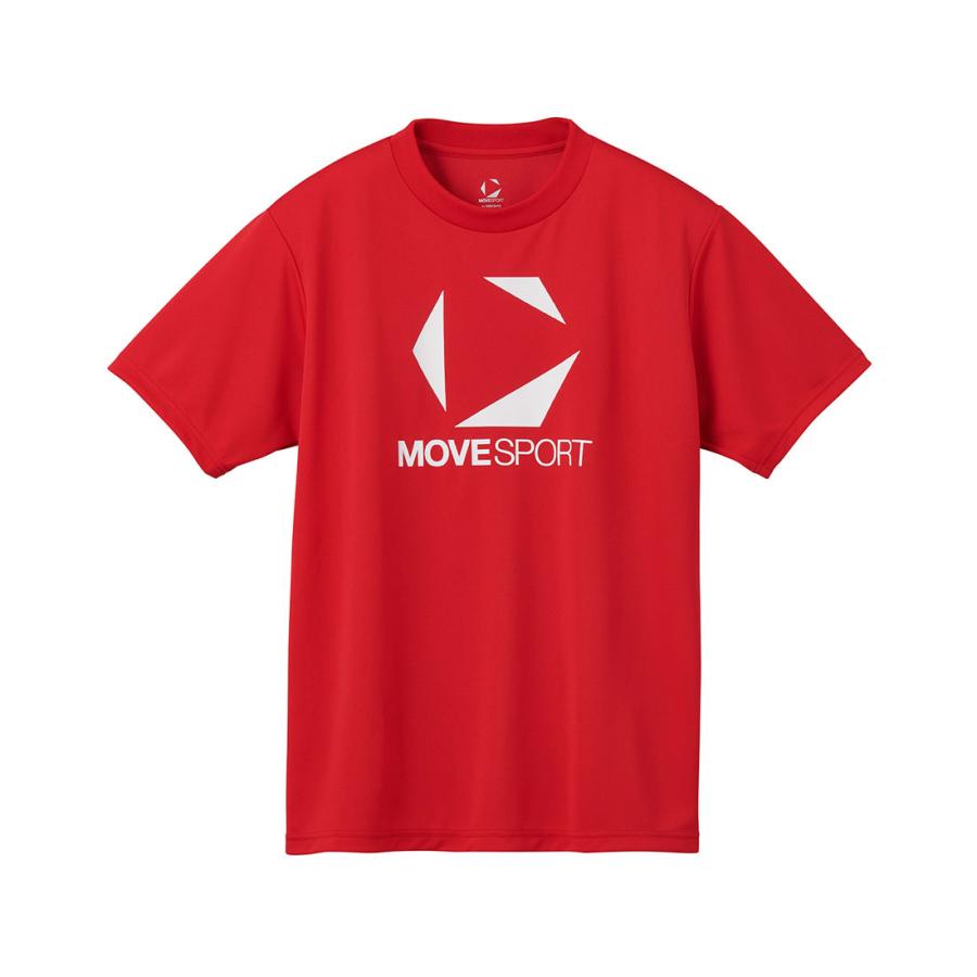 い*な様 DESCENTE デサント MoveSport 赤 S スポーツTシャ MOVESPORT 公式 ムーブスポーツ デサント ワンポイント半袖T
