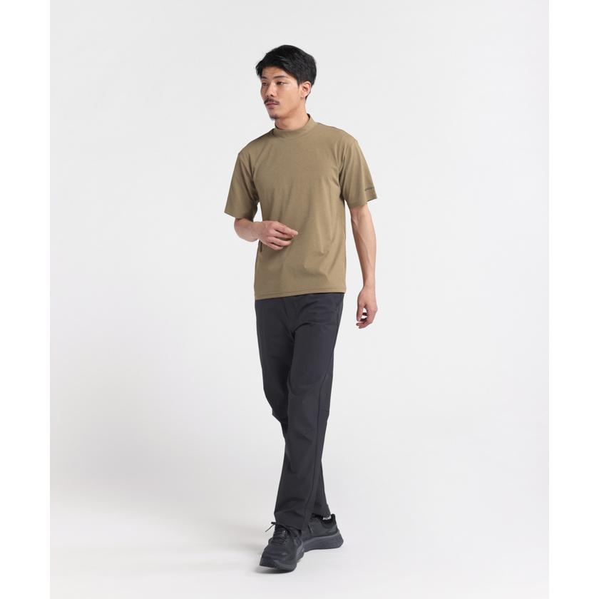 【未着用】 デサント DESCENTE メンズ 半袖 モックネック タグ付き M デサント（DESCENTE）（メンズ）半袖Tシャツ メンズ 黒 スムース