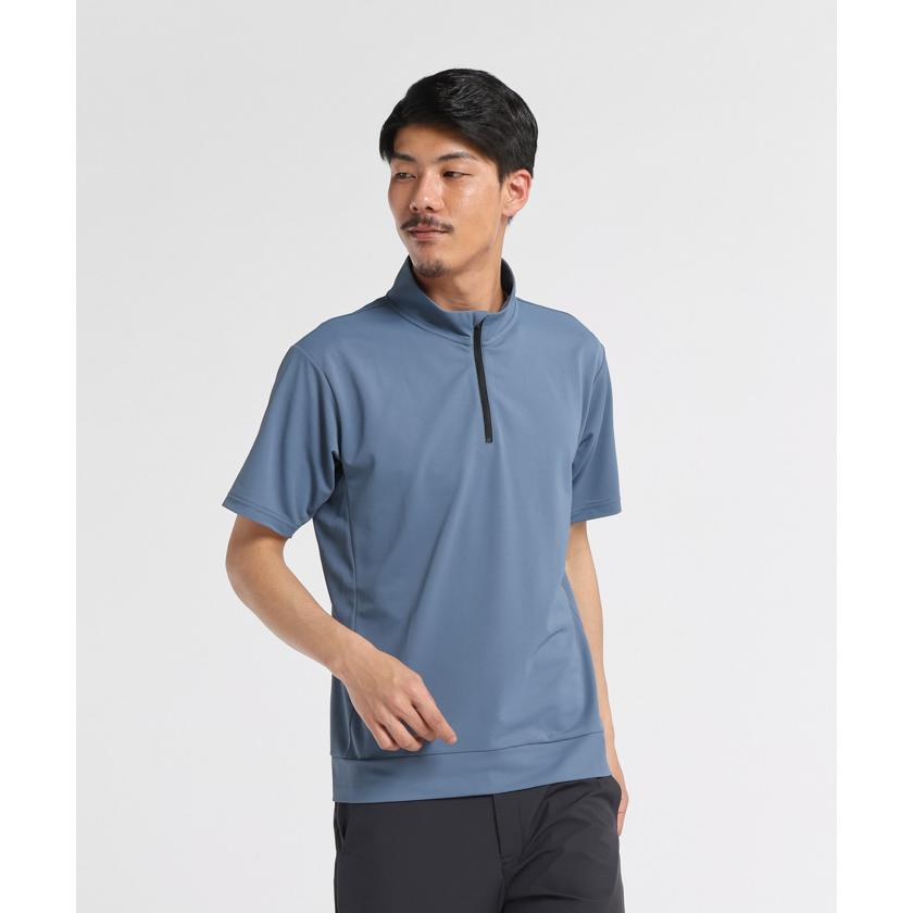 DESCENTE - 【実使用】横浜DeNAベイスターズ　五十嵐　ハーフジッププルオーバー　デサント NPBマーク】横浜DeNAベイスターズ ハーフジッププルオーバー
