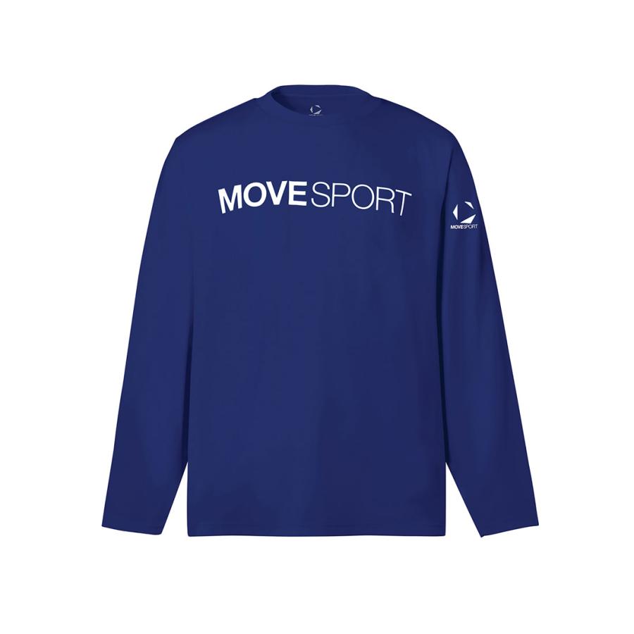 DESCENTE 陸上競技用 長袖シャツ ブルー MOVESPORT 公式 ムーブスポーツ デサント 長袖Tシャツ メンズ 吸汗速乾